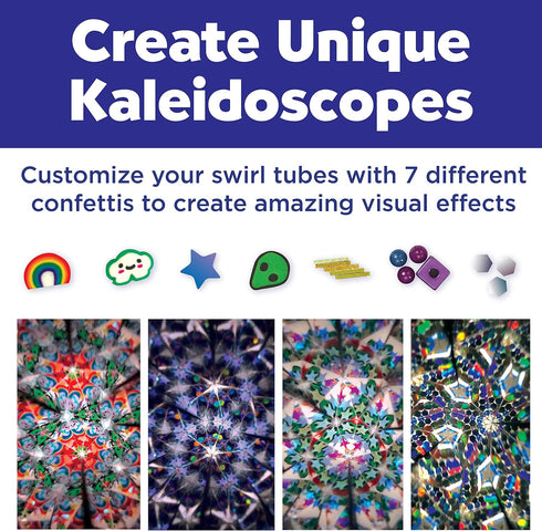 6+) Creativity for Kids Magic Swirl Kaleidoscope Kit - Make Your Own Kaleidoscope for Kids, STEM Toys (Ages
