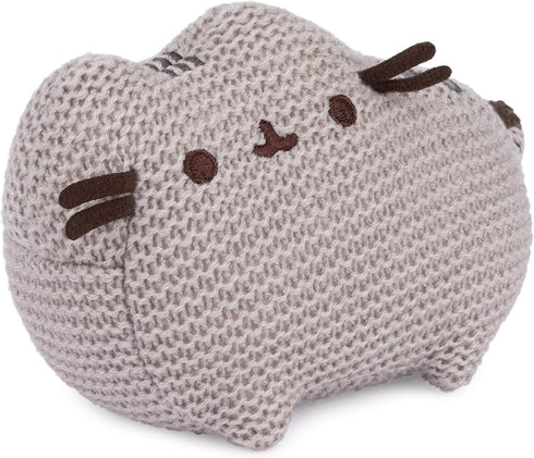 GUND Pusheen The Cat Knit Plush, Stuffed Animal for Ages 8 and Up, Gray, 6”