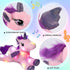16'' Hopearl LED Musical Stuffed Unicorn Light up Singing Plush Toy Adjustable Volume Lullaby Animated Soothe Birthday