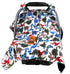 Dear Baby Gear Deluxe Car Seat Canopy - Infant Car Seat Cover with Prehistoric Dinosaur Design