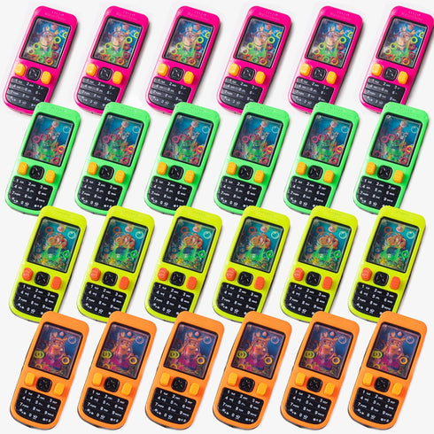 Handheld Water Game (24 Pieces), Back to School Water Games for Kids, Goodie Bag Stuffers, Party Favor Packs