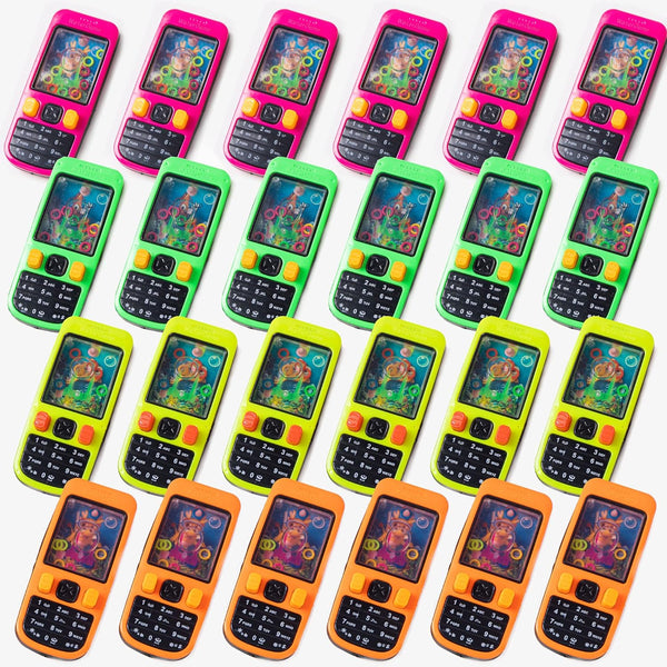 Handheld Water Game (24 Pieces), Back to School Water Games for Kids, Goodie Bag Stuffers, Party Favor Packs