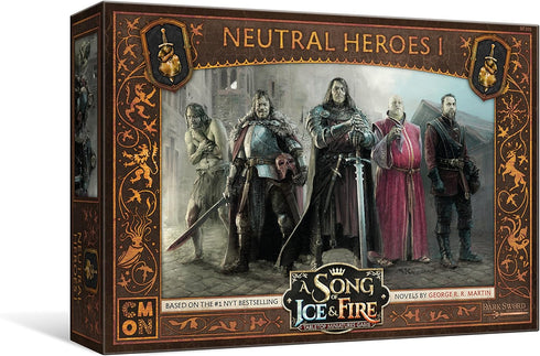 CMON A Song of Ice and Fire Tabletop Miniatures Neutral Heroes I Box Set - Versatile Characters for Strategy Game, Ages