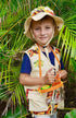 Kidz@Play Bug Hunting Kit, Vest, Hat, Binoculars, Lg. Net, Bug Container, Whistle, Flashlight, Magnifier, Thermostat