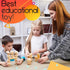 Panda Brothers Wooden Balancing Stones - 20 Large Size Montessori Toys for 3-5 Year Old Kids, Learning Sensory Toy