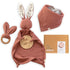 Mikito (2Pcs) Set, Organic Cotton Newborn Gifts Box, Baby Gifts Unisex incl. Muslin Baby Lovey Comforter + Baby Bandana