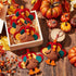 Suhine 24 Pcs Thanksgiving Turkey Toy, Mini Stuffed Animal Bulk for Thanksgiving Party Decor and Birthday Gifts