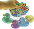 (4 4343-4s JA-RU Giant Glitter Rubber Ducks Rubber Duckies Assorted) Baby Bath Toys & Pool Beach Essentials. Stress