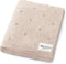100% Luxury Organic Cotton Pointelle Knit Baby Quilt Blanket Refined Lightweight Heirloom