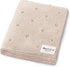 100% Luxury Organic Cotton Pointelle Knit Baby Quilt Blanket Refined Lightweight Heirloom