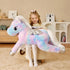 EARTHSOUND Giant Unicorn Plush Toy, Jumbo 43" Winged Unicorn, Cute Huge Fluffy Fat Plushie, Gifts for Kid