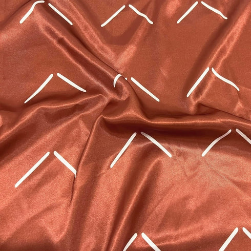 Sweet Jojo Designs Orange Rust Boho Arrow Boy Girl Gender Neutral Baby Satin Fitted Crib Sheet Infant Newborn Nursery