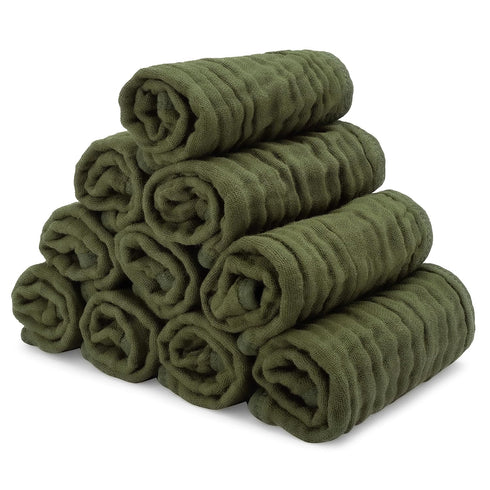 Cozy Set Soft and Baby Washcloths and Swaddle Blankets