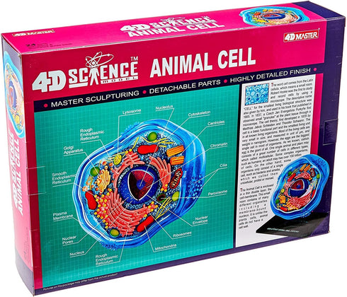 Famemaster 4D-Science Animal Cell Anatomy Model, Coral, Black, Mint Green, Beige, Gold, Rose Gold