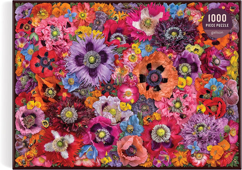 Bees in The Poppies - 1000 Piece Puzzle from Galison - Featuring Photographs from Troy Litten