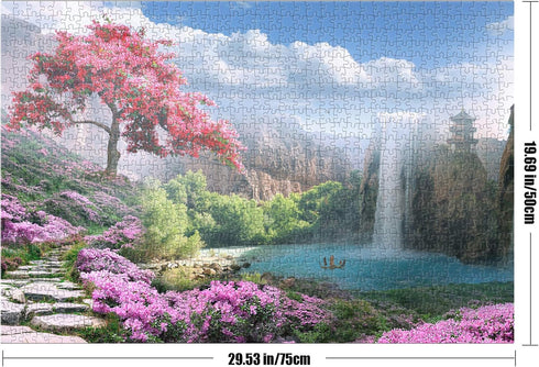 Tektalk 1000 Pieces Jigsaw Puzzles for Teens & Adults (Otherworldly Land of Peace)