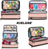 KISLANE Baby Girl Hair Accessories Storage Bag, Soft Headbands Holder, Barrette, Bows, Hair Ties, Pins, Clips Storage
