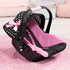 18", 3+, Bayer Design Dolls: Deluxe Car Seat: Hearts Black & Pink - Pretend Play Accessory for Dolls/Plushes Up to Ages