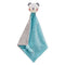 Petit Collage Organic Cotton Baby Blanket, Blue Bear - 100% Organic Soft Cotton, Cuddly Toy, 14.25” x 18”