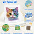 (7 Leixonl Diamond Art Kits for Kids with Framed in) Cartoon Animals DIY Gem Art Painting - Arts & Crafts Gifts
