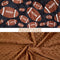 Football Baby Blanket for Boys Girls, Soft Fleece Minky Blanket with Dotted Backing, Double Layer Newborn Toddler