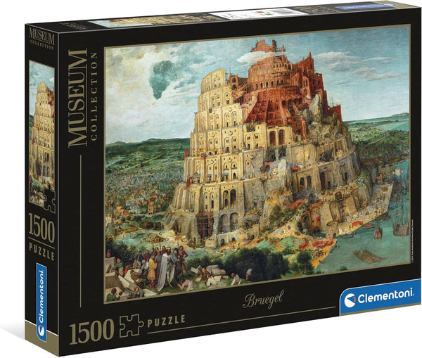 Clementoni 31691 La Torre de Brueguel - 1500pcs Bruegel Museum Collection Babel Tower Puzzle