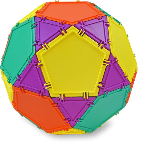 3D Building Set for Learning Math - 32-pc, Made in USA, Includes Many Online Activities (Pentagon/Triangle)