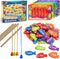 Coogam Wooden Magnetic Fishing Game, Learning Dolch Word Flashcards, Montessori Educational Toy for Preschoolers