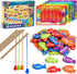 Coogam Wooden Magnetic Fishing Game, Learning Dolch Word Flashcards, Montessori Educational Toy for Preschoolers