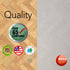 48 Inch 48 Inch, RESILIA Under High Chair Splat Mat, Premium Heavy-Duty Spill & Splash-Proof, Orange Peel Pattern
