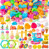 JOYIN 60Pcs Easter Eggs with Toys Stickers Inside, Prefilled Easter Eggs Hunt