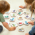 1+ Felt Construction Matching Game for Toddlers Truck Memory Game & Flash Cards Soft and Safe for Ages Montessori