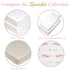 American Baby Company 100% Natural Cotton Fitted Crib Sheet 52" x 28" - Soft, Hypoallergenic, Sparkle Gold and Pink