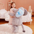30" IKASA Giant Elephant Stuffed Animal Plush Toy,Large Cute Jumbo Soft Toys,Huge Big Size Fluffy Plushy Fat Oversized