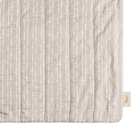 100% 16" 32", Crane Baby Changing Pad Cover, Cotton Sateen Exterior Change Pad Cover, Neutral Dot, x Fitted Changing