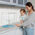 Countertop 3 2 HBlife Baby Bottle Storage Organizer for Cabinet, Tiers Adjustable Clear Acrylic Bottles Storage Station
