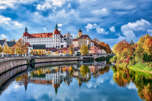 Neuburg Castle Palace, Germany - 500 Piece Jigsaw Puzzle for Adults, 20.4 in. x 14.9 in. | 52 x 38 cm