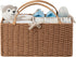 HBlife Baby Diaper Caddy Organizer, Paper Rope Storage Baskets Nursery Bin with