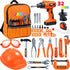 JOYIN 32PCS Kids Tool Set, Toddler Tool Toys with Construction Backpack Costume