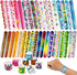 JOYIN 144 Pcs Slap Bracelets for Kids, Bulk Wristbands with Animals, Friendship Designs