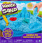 Kinetic Sand Sandbox Set, Kids Toy with 1lb All-Natural Blue and 3 Molds, Sensory Toys for Ages 3 and Up