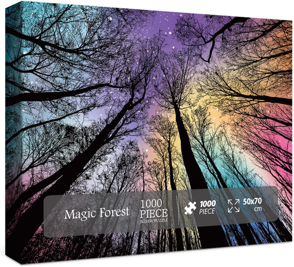 Hard 1000 Piece Puzzles for Adults, Colorful Gradient Jigsaw Puzzle, Challenging Difficult Puzzles.