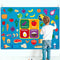 WATINC My Plate Felt-Board Stories Set, 3.5Ft 53Pcs Preschool Food Diary Classroom Theme Early Learning Play Kit