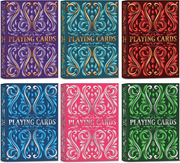 Wkchxd Playing Cards 6 Pack, Decks of Cards, Poker Size Standard Index Deck
