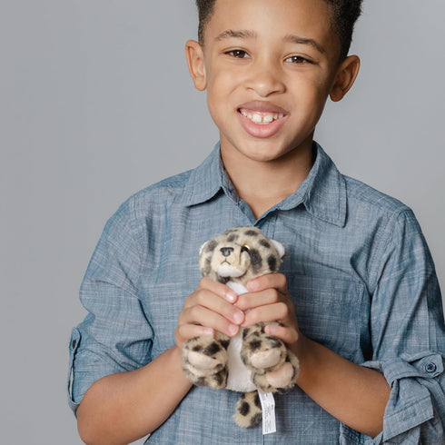 6 inches The Petting Zoo Cheetah Stuffed Animal Plushie, Gifts for Kids, Wild Onez Babiez Zoo Animals, Cheetah Plush