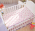 Set 3 Set La Premura Baby Crib Bedding for Girls, Pink Elephant & Love Balloons Piece Standard Size Nursery Crib
