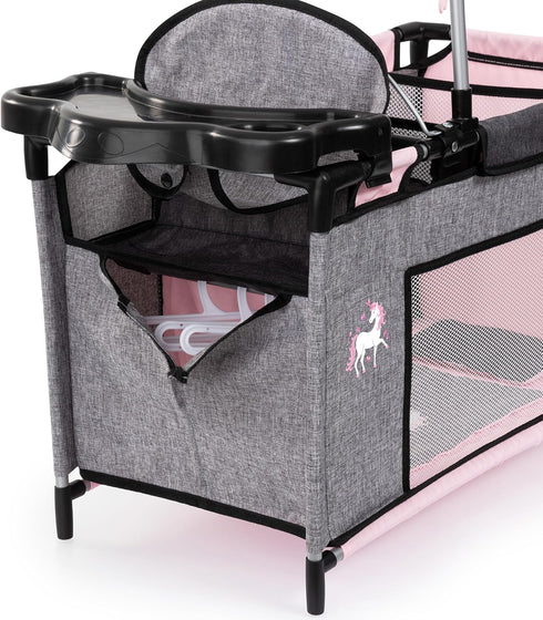 18 Inches Bayer Multi-Bed Playpen for Dolls up to with Changing Station & Highchair