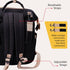 SnuggyBaby. Backpack SNUGGY BABY Diaper Bag with Changing Station, Diaper with Changing Pad, Portable Diaper Organizer