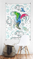 Vectorcloud Washable Coloring Poster, Jumbo XXL 54" x 40", Reusable, Tear & Wrinkle Resistant, Coloring Mat (Dinosaurs,