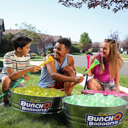 Bunch O Balloons 6 Pack - Rapid-Filling Grenade-Colored Water Balloons (210 Balloons), Green